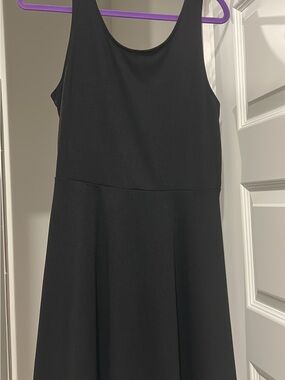 Classic Black Sleeveless Fit-and-Flare Dress